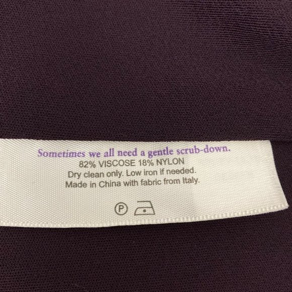 MM Lafleur The Deneuve Faux Wrap Top in Blackberry Size M 3/4 Sleeve Career - Picture 8 of 9